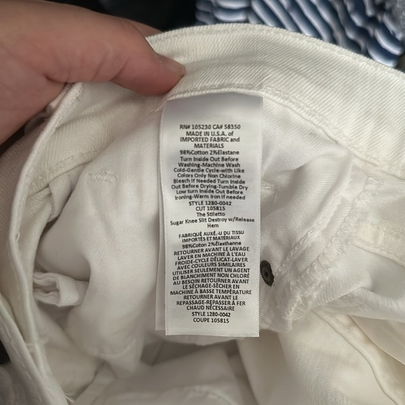 Current/Elliot white jeans size 28 - Picture 8 of 8